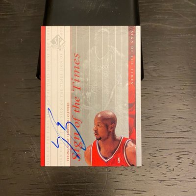 NBA 1999-00 SP Authentic Sign of the Time Tyrone Nesby Auto 親筆簽名 籃球卡 球卡