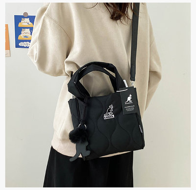 KANGOL新款包包韓版袋鼠時尚單肩包 潮流斜挎包 手提包 便利小包包 便當包 零錢包 帆布包包 托特包 6814