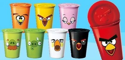 琥珀貓【雜貨】【Angry Birds 憤怒鳥】7-11 精彩隨行杯+立體杯蓋