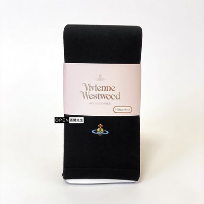 【張開先生】Vivienne Westwood 基本款刺繡土星 10分丈內搭褲－黑色