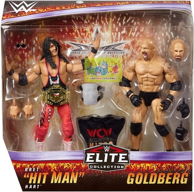 ☆阿Su倉庫☆WWE Goldberg & Bret Hart Elite 2-Pack WCW巨星經典對決精華版雙人組