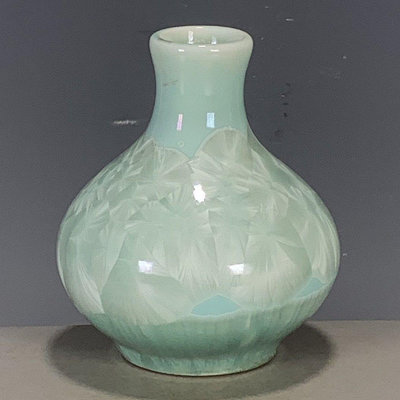 古董瓷器撿漏民間老貨收藏 清代雍正年制窯變結晶釉小花瓶擺件
