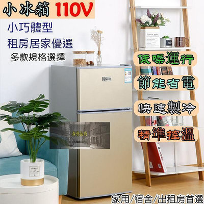 全網最低價110V可用  雙門小冰箱小型家用迷你冷藏冷凍電冰箱節能迷你三門節能
