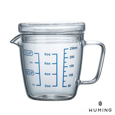 『無名』 玻璃 食品級 烘焙 量杯 500ML 三刻度 強化玻璃 耐高溫 透明量杯 量杯 烘焙 烘焙用具 S04105