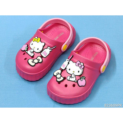 【823609】☆.╮莎拉公主❤ 台灣製造 Hello Kitty 凱蒂貓  女童果凍鞋/雨鞋/布希鞋