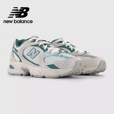 【NIKE 專場】【New Balance】 NB 復古鞋_中性_米/綠色_MR530QA-D楦 530