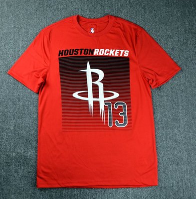 美版正品 NBA 聯名款  火箭哈登  Lillard Davis排汗職籃短Ｔ印花速乾運動T恤夏天新款