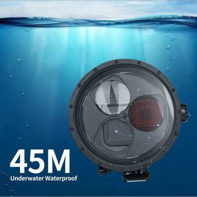 Gopro hero7/6/5防水殼 運動相機潛水保護殼 帶紅色濾鏡及微距濾鏡攝影配件