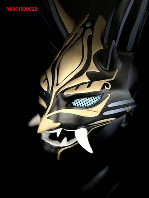 面具原神cosplay魈面具面罩護法大將萬圣節表演游戲動漫周邊裝扮道具