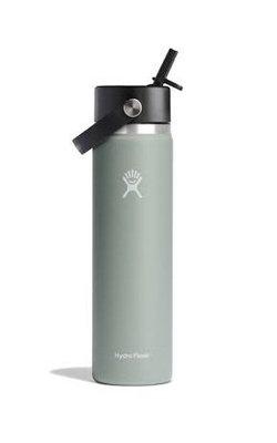 【Hydro Flask】24oz 710ml 灰綠【寬口 / 吸管蓋】保溫鋼瓶吸管水瓶不鏽鋼保溫保冰瓶保冷保溫瓶水壺