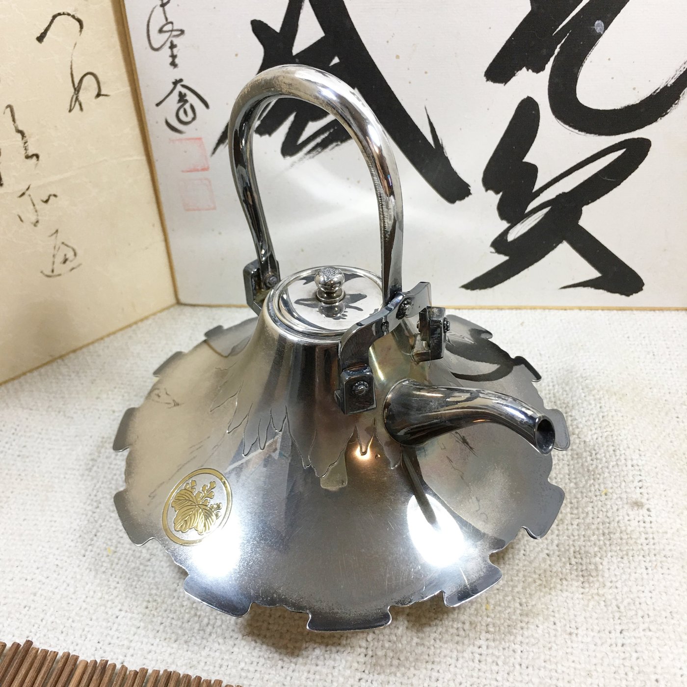 日本製純銀製富士山型銚子銀壺銀急須| Yahoo奇摩拍賣