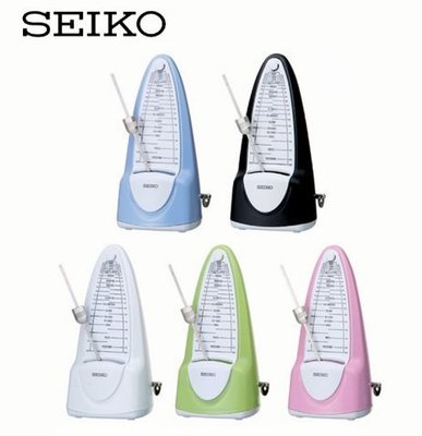 【華邑樂器70809】SEIKO SPM320 發條機械式節拍器-黑/白/粉紅/綠/藍色 (原廠公司貨 機械鐘擺)