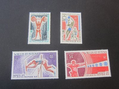【雲品10】法屬瓦利斯和富圖那French Wallis Futuna 1971 Sc 175-76,C37-8 set MH 庫號#Box#510 99439