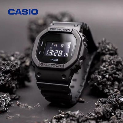 壹灣現貨Casio 卡西歐 G-SHOCK G-5600 DW5600BB 消光黑 電子錶 手錶 男士腕錶石英錶保固一年