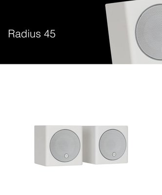 [紅騰音響]Monitor audio Radius 45 小喇叭、monitor audio R45 環繞喇叭 即時通可議價