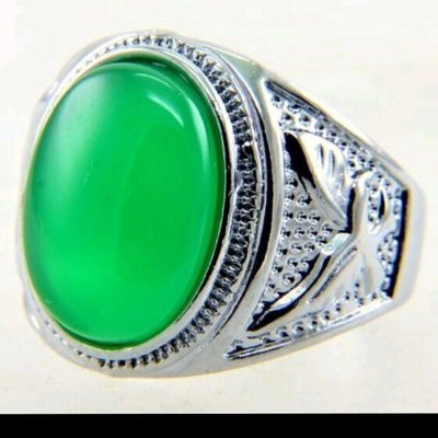 早期收藏 帝王正陽綠色  戒指