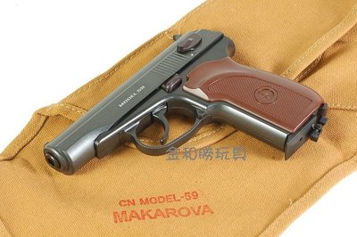 JHS（（金和勝 生存遊戲專賣））黑色回膛版 WG 馬可洛夫 CO2手槍 4455
