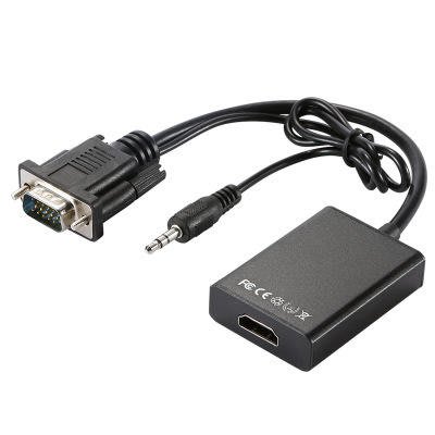 品名: 環保包裝VGA轉HDMI轉換器vga to hdmi轉接電腦轉顯示器轉接線(黑色) J-14263
