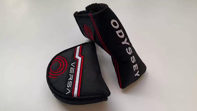 小夏高爾夫用品 高爾夫球桿保護帽套ODYSSEY奧德賽VERSA一字半圓推桿套刺繡魔術貼