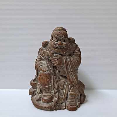 [ 三集 ] 竹雕  鍾馗  高約:18公分 材質:竹  早期品  B2