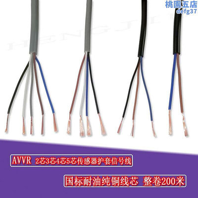 廠家出貨屏蔽訊號線AVVRP3芯0.150.20.30.35平方毫米感測器控制電纜線