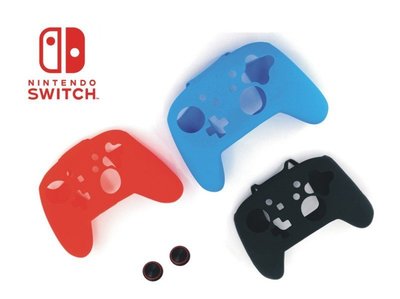 《YM3C》任天堂 Nintendo Switch 控制器 Switch Pro 保護套+磨菇頭 手把 果凍套 矽膠套