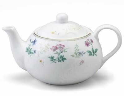 日本進口 陶瓷花朵茶壺泡茶壺下午茶壺泡紅茶綠茶咖啡牛奶壺 4721c
