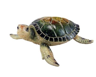 13220c 日本製 好品質 限量品 可愛綠蠵龜海龜烏龜 海洋動物 藝術品硬擺件室內外庭園院櫥窗裝飾品禮品