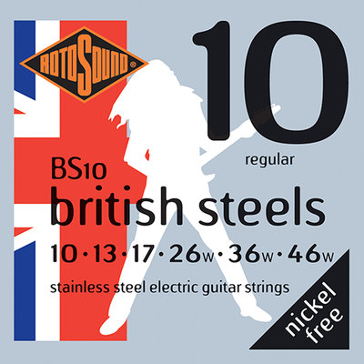 ROTOSOUND BS10 british steels 10-46 不銹鋼 電吉他弦【硬地搖滾】全館399免運！