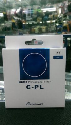 SUNPOWER TOP1 HDMC C-PL 偏光鏡 • 77mm CPL 鈦元素鍍膜 超薄框 湧蓮公司貨