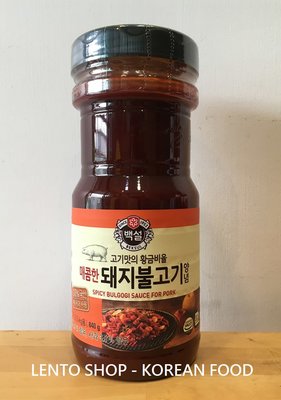 LENTO SHOP - 韓國希杰 CJ BBQ醬 辣味烤肉醬 醃肉醬 BBQ Spicy Sauce 840ml