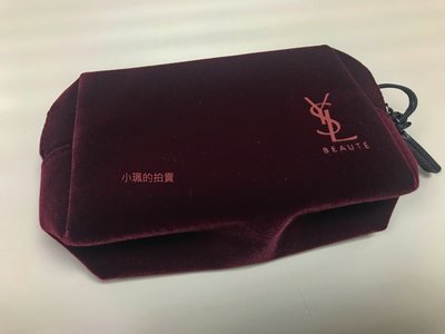 【VIP專屬】YSL(聖羅蘭)_緋紅絲絨化妝包