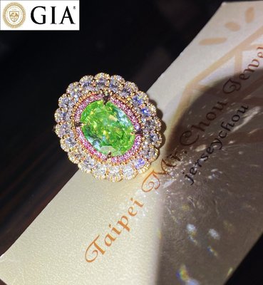 【台北周先生】天然Fancy綠色鑽石 5.01克拉 罕見大顆 Even分布 18K玫瑰金 真金真鑽 美戒 送GIA證書