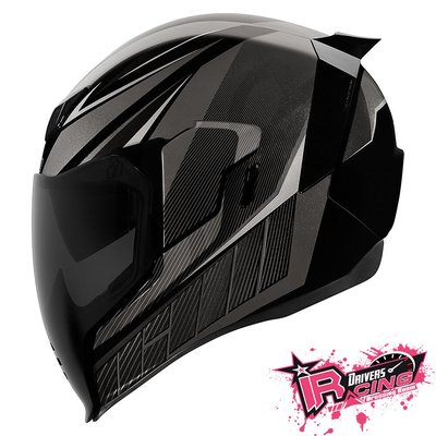 ♚賽車手的試衣間♚ Icon® Airflite QB1 Black 美國 原裝 復古 街頭 全罩 安全帽