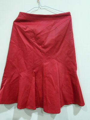 新年好搭款 原價19800義大利寶尼VANEX寬腰頭挺版斜紋剪裁設計版低調奢華紅魚尾 國際設計款