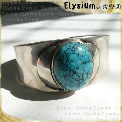 Elysium‧迷霧樂園〈CBT007A〉尼泊爾‧ 大器簡單  綠松石 925銀 手工開口 手鐲/手環
