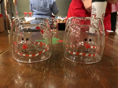 ☞Mr GoodStuff☜ Starbucks 2017 雙層玻璃 對杯 男 女 星巴克 聖誕 Bearista 熊