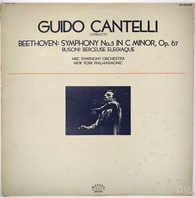 黑膠唱片 Guido Cantelli - Beethoven Symphony No.5, Busoni