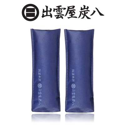 [偶拾小巷] 日本製 出雲屋炭八 室內調濕木炭 除濕防霉 (細長型迷你袋2入) 0.2L 藍色
