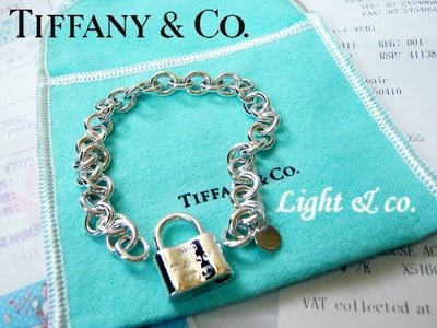 【Light &amp; co.】專櫃真品保證 TIFFANY ＆ CO 925純銀1837 鎖頭 手鍊 經典款