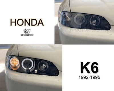 》傑暘國際車身部品《全新 K6 4門 2門 3門 92 93 94 95年 CIVIC5代 黑框一体成形光圈魚眼 大燈