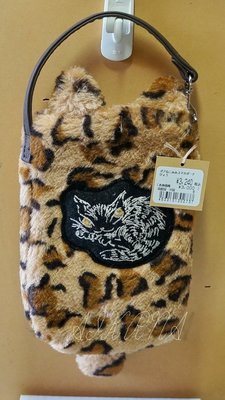 wachifield-dayan(瓦奇菲爾德,達洋)~全新品貓咪豹紋毛毛手機袋