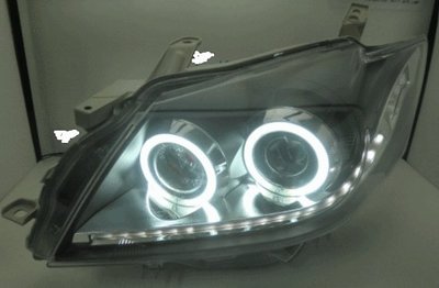 【炬霸科技】豐田 CAMRY 09 10 11 LED R8 黑底 CCFL 雙 光圈 魚眼 大燈 頭燈 HID D4S