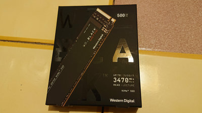 WD SN750 500GB NVMe M.2 PCIe SSD固態硬碟 黑標 二手品