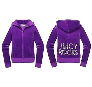 背包收藏家--原廠 Juicy Couture Original Jacket in Rhinestone Velour女夾克