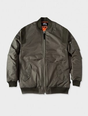 HOMIEZ 】STUSSY MA-1 JACKET 防風飛行軍裝外套軍綠S XL | Yahoo奇摩拍賣