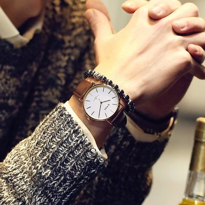 新款手錶女 百搭手錶女EYKI艾奇森女系女士皮帶手錶時尚簡約復古小清新皮帶對錶情侶手錶