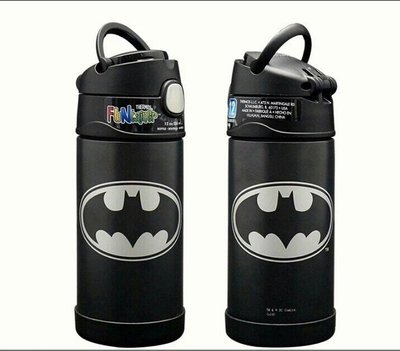 【貝貝媽咪美國團購村】美國最新款有提把膳魔師 THERMOS 軟吸管式保溫瓶—蝙蝠俠