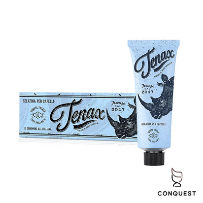 【 CONQUEST 】義大利 Tenax Hair Gel 藍犀牛髮膠 水性髮膠 100ml 古龍水香味