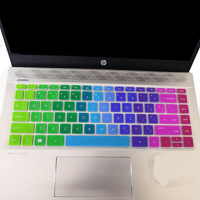 鍵盤膜 14寸惠普HP Pavilion Laptop 14-ce2xxx筆記本電腦鍵盤保護貼膜按鍵防塵套凹凸墊罩透明彩